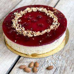 Ris  l'amande kage med ristede mandler til 12 pers.