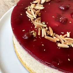 Ris  l'amande kage med ristede mandler til 12 pers.