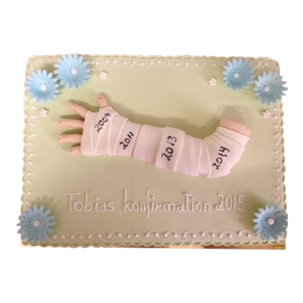 KONFIRMATIONS KAGE - Brkket arm