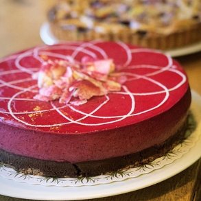 Glutenfri solbrmousse p Gateau Marcel chokoladekage til 12 pers.