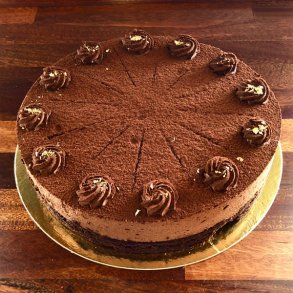 Chokolade trffelkage med syltet appelsin til 12 pers.