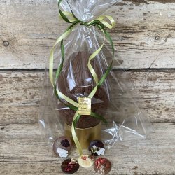 Ballon �g i marmoreret m�lkechokolade