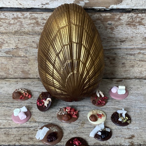 Ballon g i mrk Guld chokolade med fyld