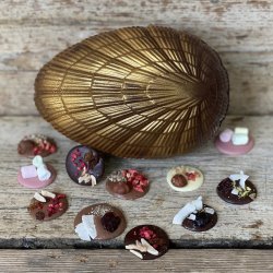 Ballon g i mrk Guld chokolade med fyld