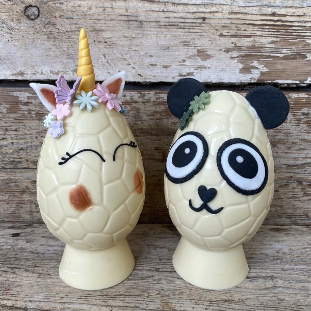 Unicorn brnepskeg med marcipanpynt ca. 150 gr.