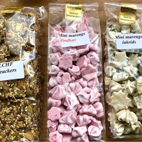 1 pose LCHF crackers & 2 poser mini marengskys