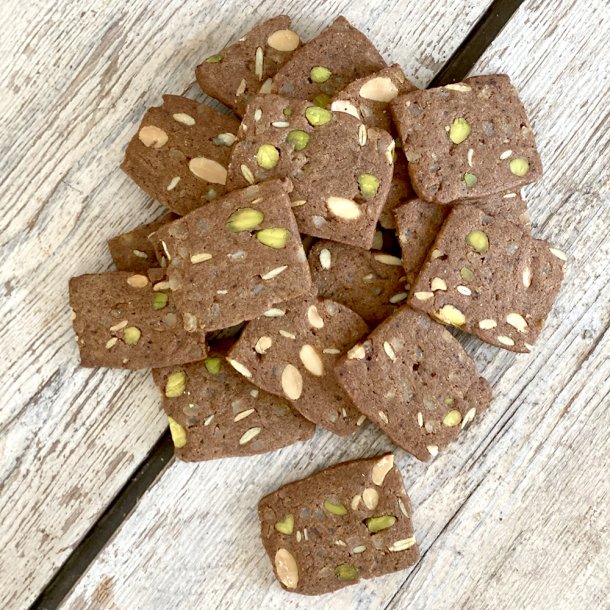 Brunkager med lkre pistaciendder, 2 ps. a' 100g