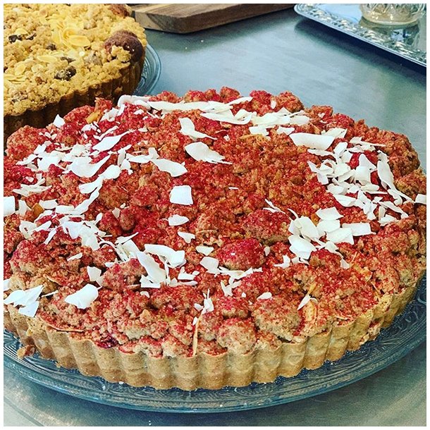 Hindbr-ribs crumble trte til 12 pers.