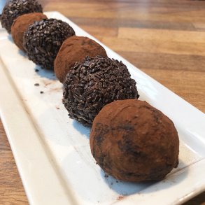 Veganske trffelkugler, 4 stk