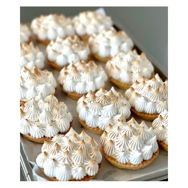 20 stk. kuvert Citrontrter med citronmousse og marengs.