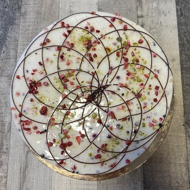 Glutenfri vaniljemousse med blandede br og chokolade stk. p Gateau Marcel til 12 pers.