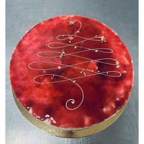 Ris  l'amande kage med guldflager til 12 pers.