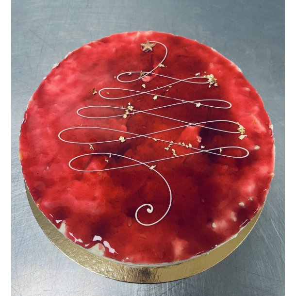 Ris  l'amande kage med guldflager til 12 pers.