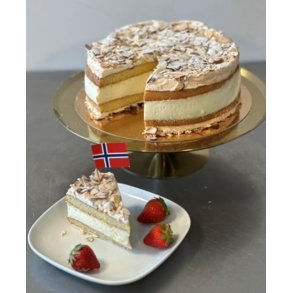 Verdens bedste norske Kv�rfjordkake,12 pers.