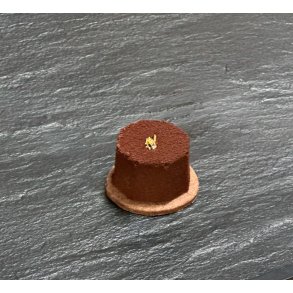 Tapas visitkager, hndlavet 20 stk. Chokolade.