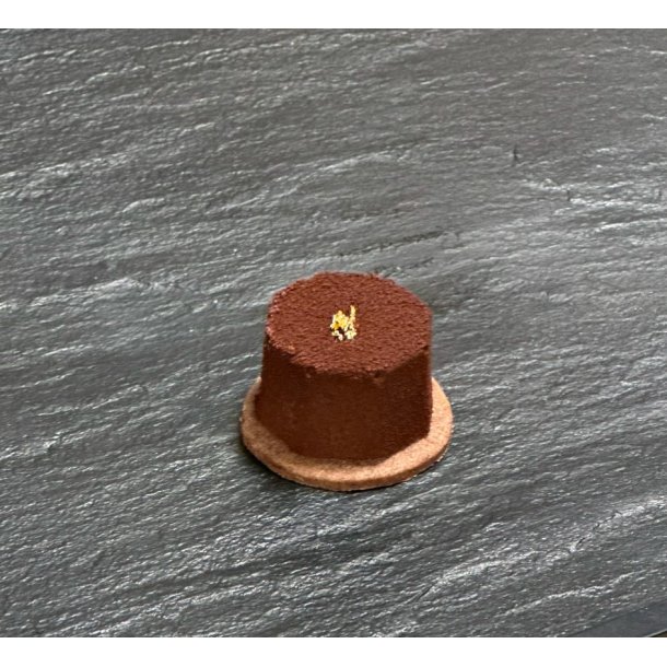 Tapas visitkager, hndlavet 20 stk. Chokolade.